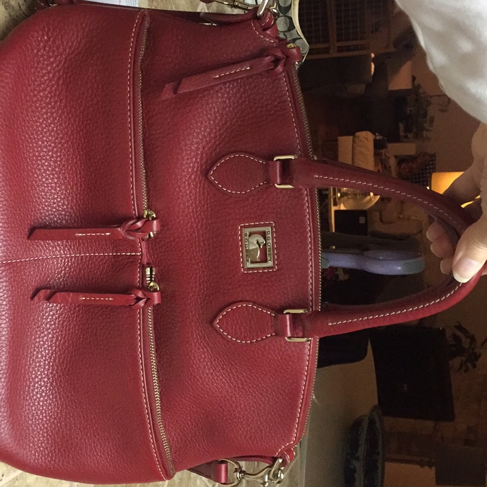 Dooney & Bourke pebblegrain double pocket satchel